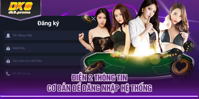 Điền 2 thông tin cơ bản để đăng nhập hệ thống
