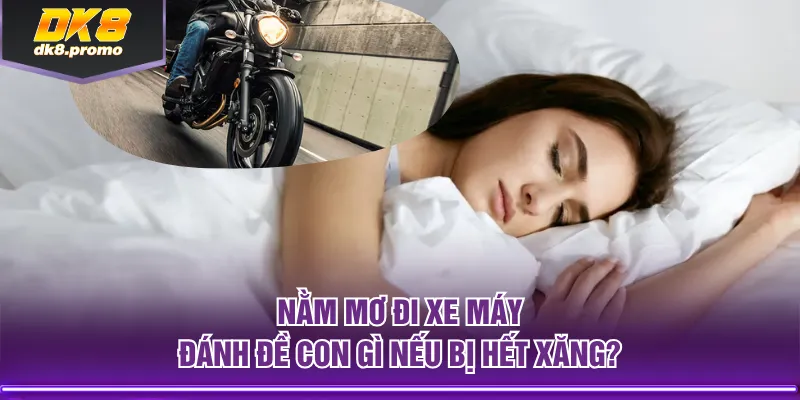 Nằm mơ đi xe máy đánh đề con gì nếu bị hết xăng?